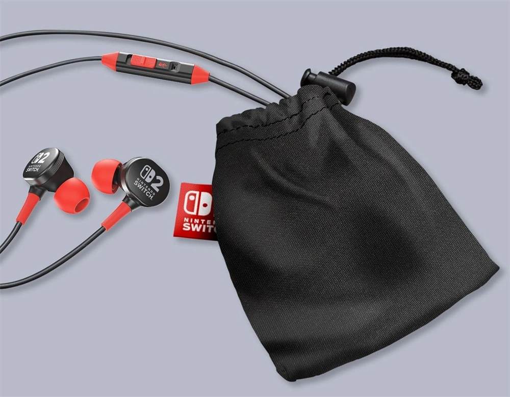 PowerA Nintendo Switch 2, fekete vezetékes fülhallgató