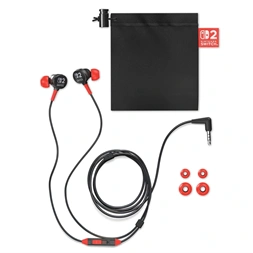 PowerA Nintendo Switch 2, fekete vezetékes fülhallgató