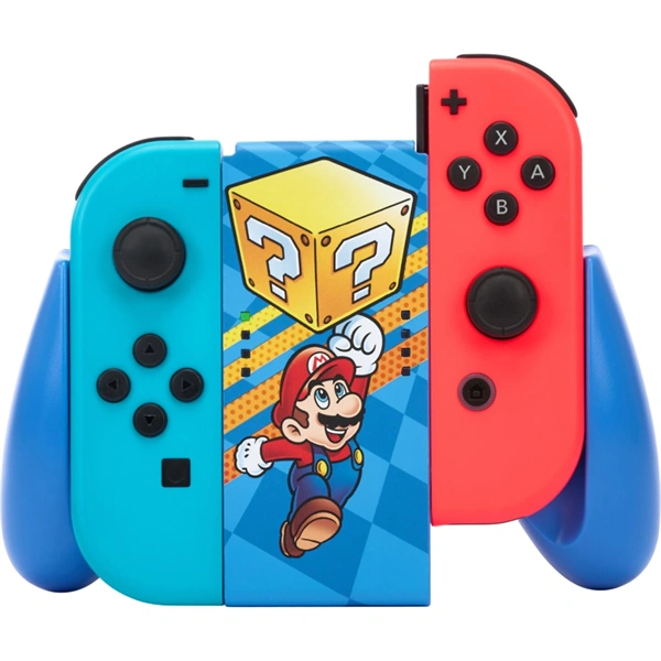 PowerA Nintendo Switch Joy Con Comfort Grip Mystery Block Mario kontroller konverter