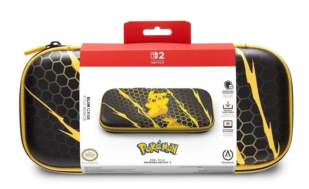 PowerA Slim Case for NSW2- Pikachu Storm védőtok