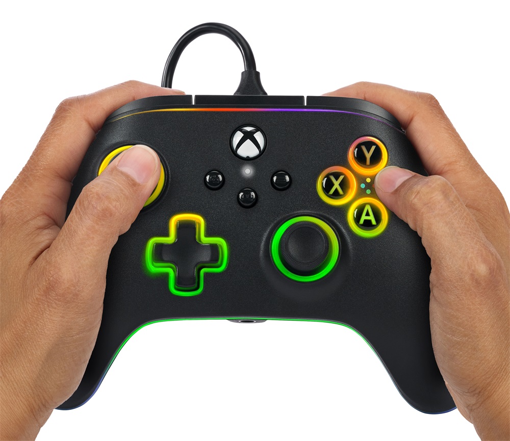 PowerA XBGP0140-01 Advantage Xbox Series X|S/Xbox One vezetékes Lumectra LED kontroller