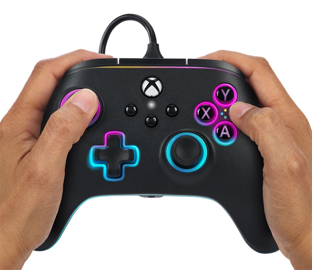 PowerA XBGP0140-01 Advantage Xbox Series X|S/Xbox One vezetékes Lumectra LED kontroller