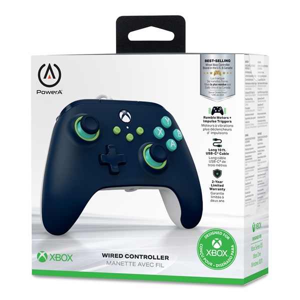 PowerA XBGP0380-01 Xbox Series X|S/Xbox One vezetékes tengerkék kontroller
