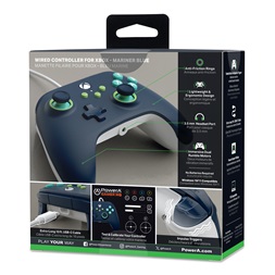 PowerA XBGP0380-01 Xbox Series X|S/Xbox One vezetékes tengerkék kontroller