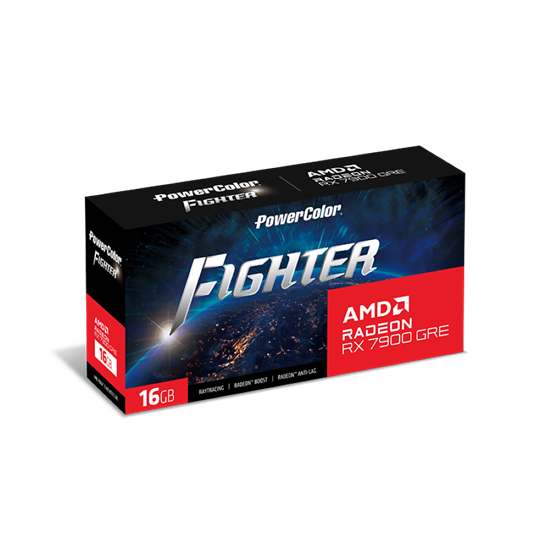 PowerColor Fighter Radeon RX 7900 GRE AMD 16GB GDDR6 256bit PCIe videókártya