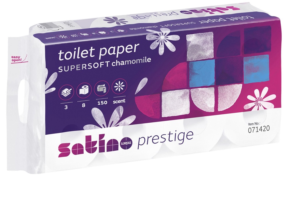Prestige Kamilla 3 rétegű fehér 150 lapos 8 tekercs/csomag toalettpapír