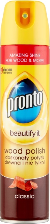 Pronto Wood Classic 250ml aeroszolos bútorápoló spray