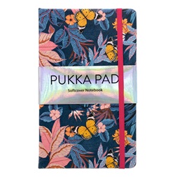 Pukka Pad Bloom A5 192 oldalas vonalas kék gumipántos napló