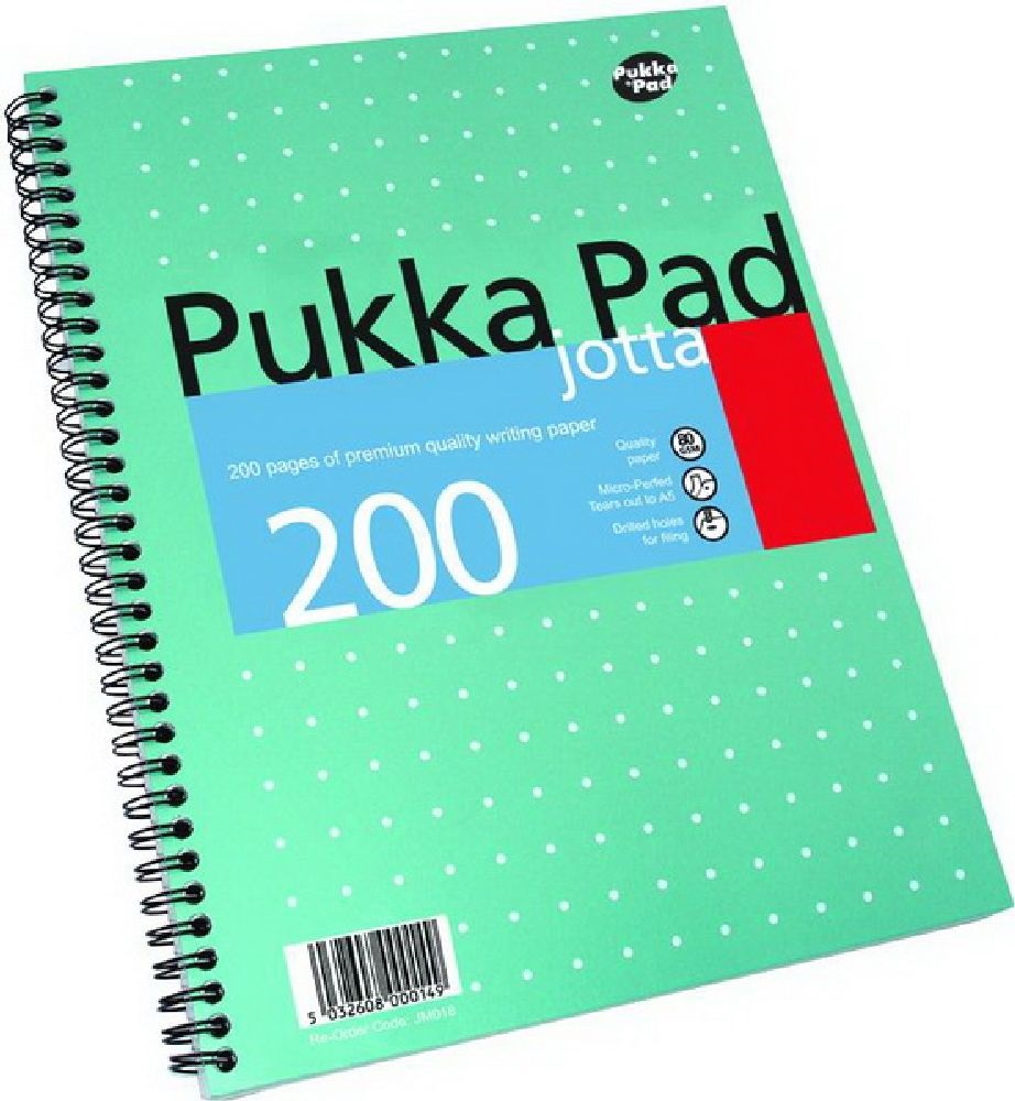 Pukka Pad Jotta Metallic A4 200 oldalas vonalas spirálfüzet