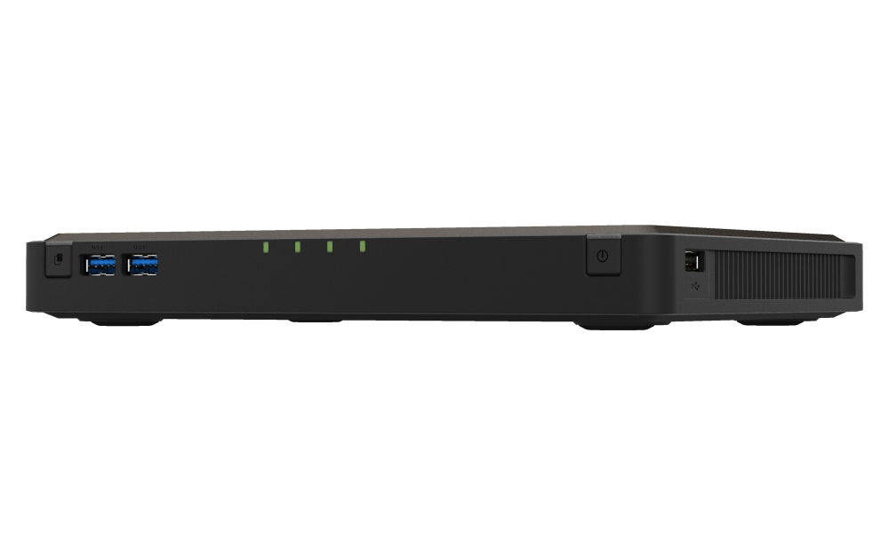 QNAP TBS-464-8G 4xSSD hordozható NASbook