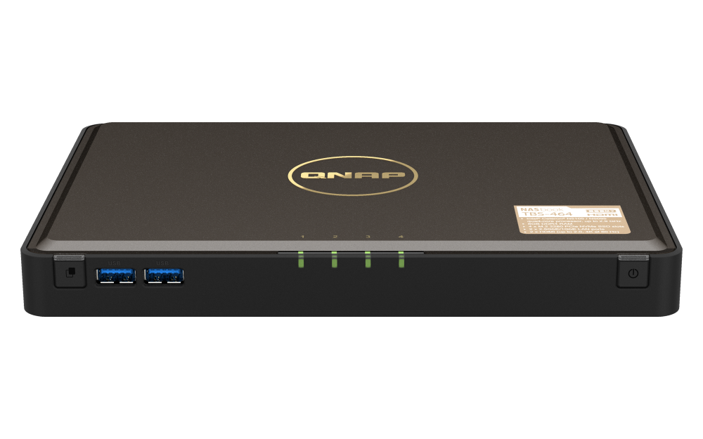 QNAP TBS-464-8G 4xSSD hordozható NASbook