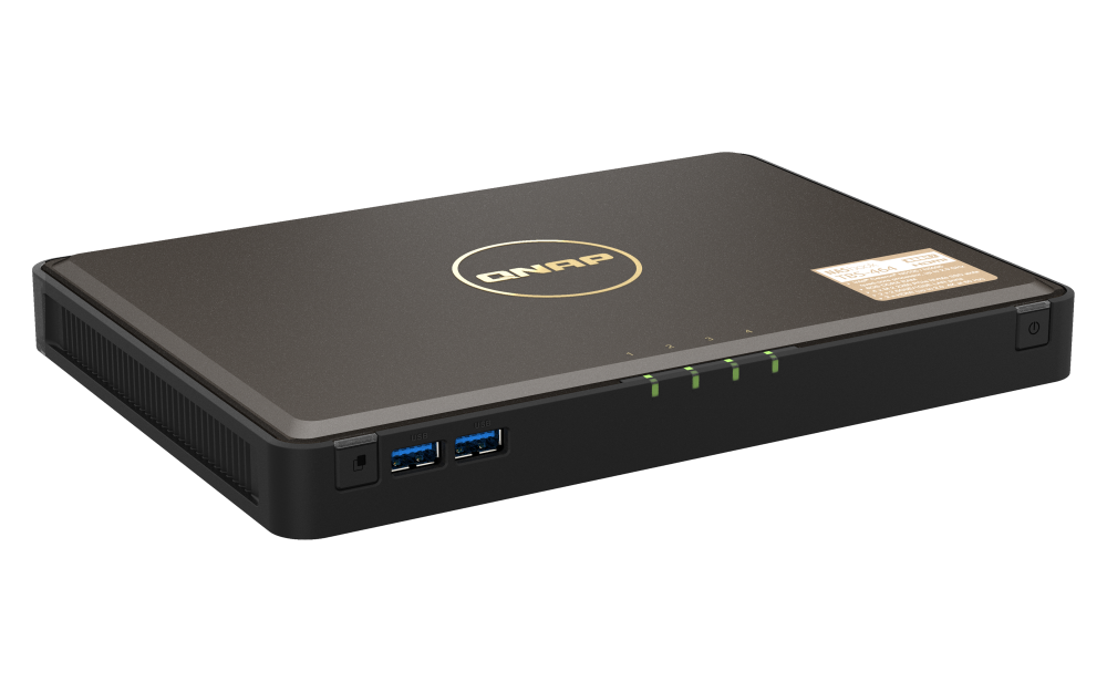 QNAP TBS-464-8G 4xSSD hordozható NASbook