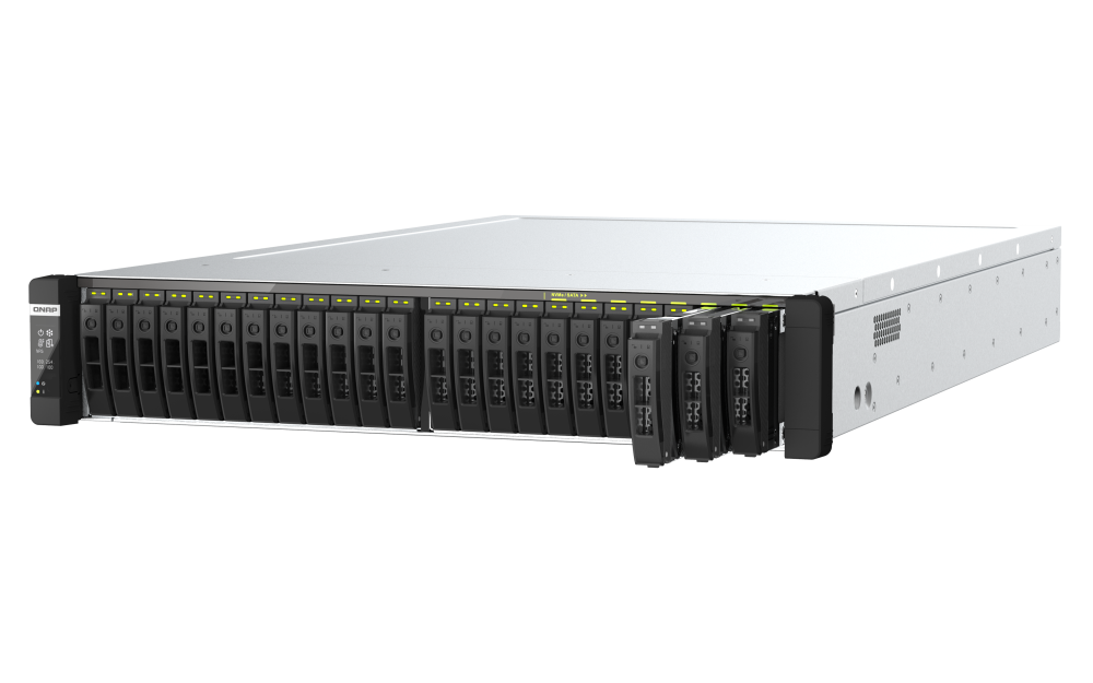 QNAP TDS-h2489FU-4309Y-64G 24xSSD 2U rackbe szerelhető ZFS NAS