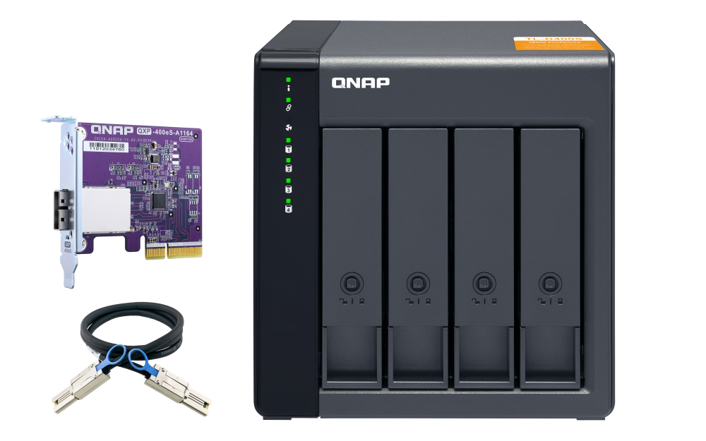 QNAP TL-D400S 4xSSD/HDD JBOD bővítőegység