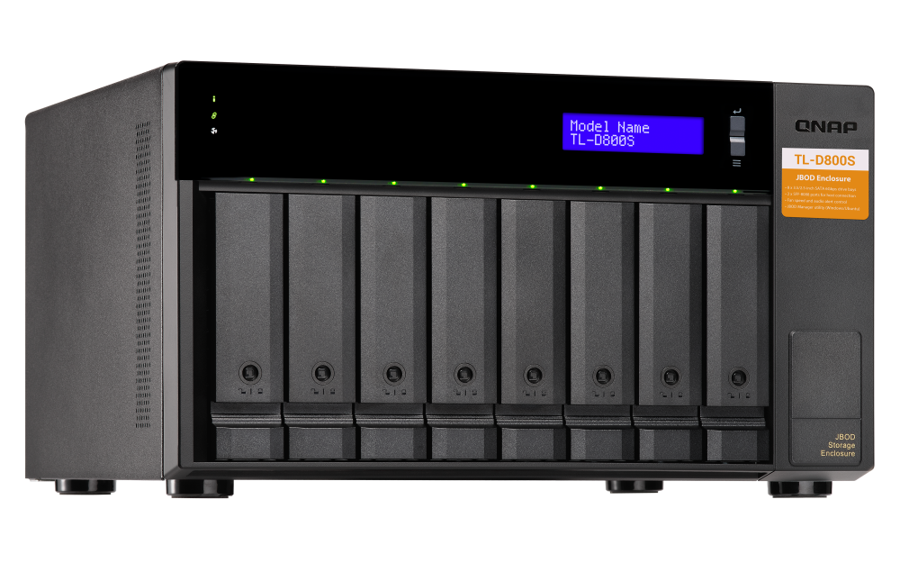 QNAP TL-D800S 8xSSD/HDD JBOD bővítőegység