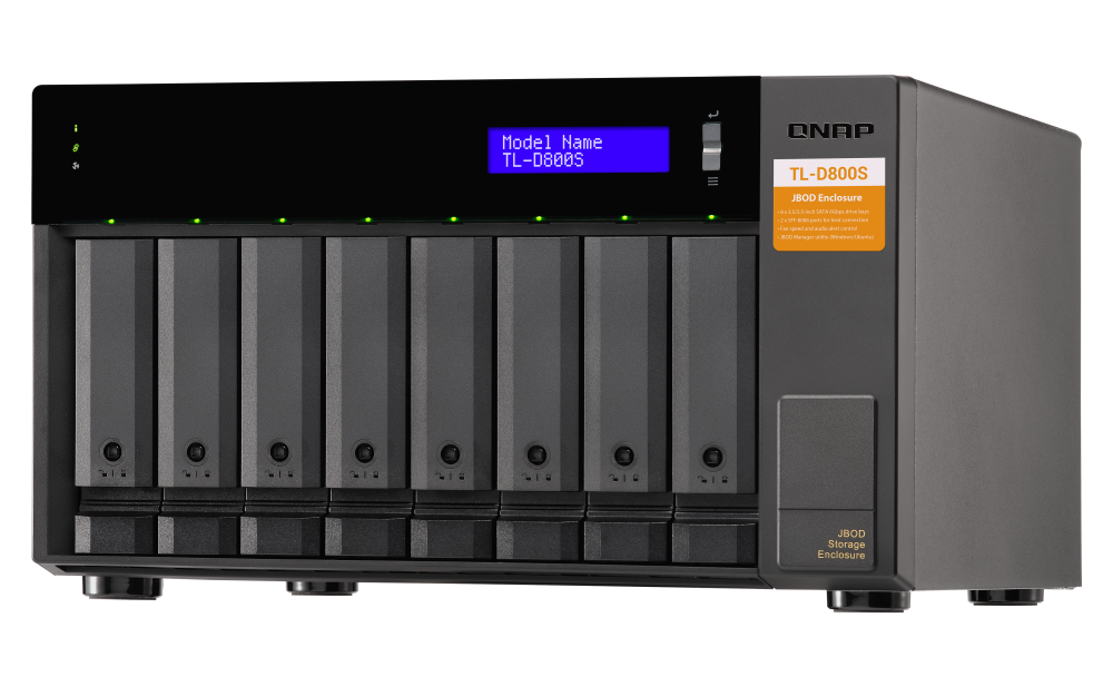 QNAP TL-D800S 8xSSD/HDD JBOD bővítőegység
