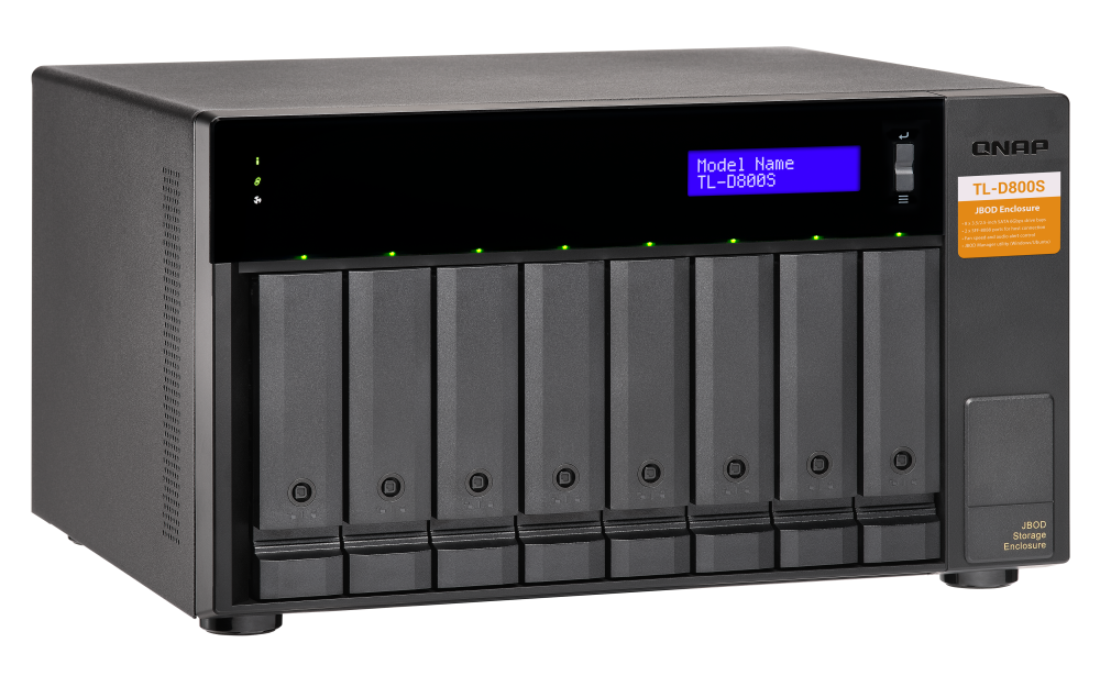 QNAP TL-D800S 8xSSD/HDD JBOD bővítőegység
