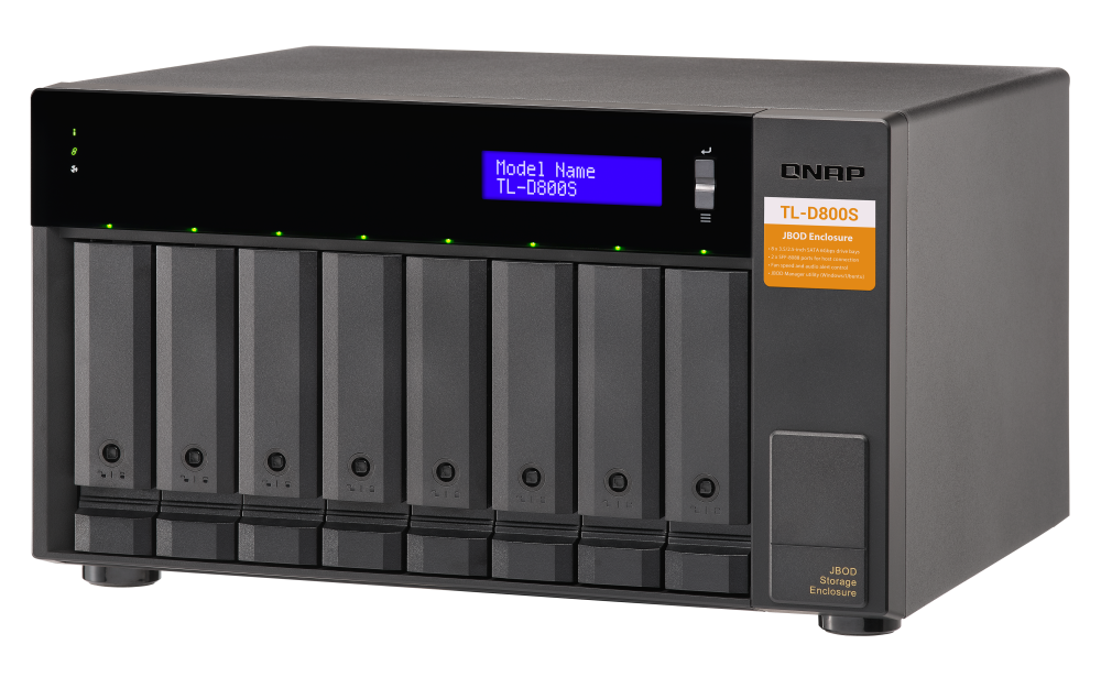 QNAP TL-D800S 8xSSD/HDD JBOD bővítőegység