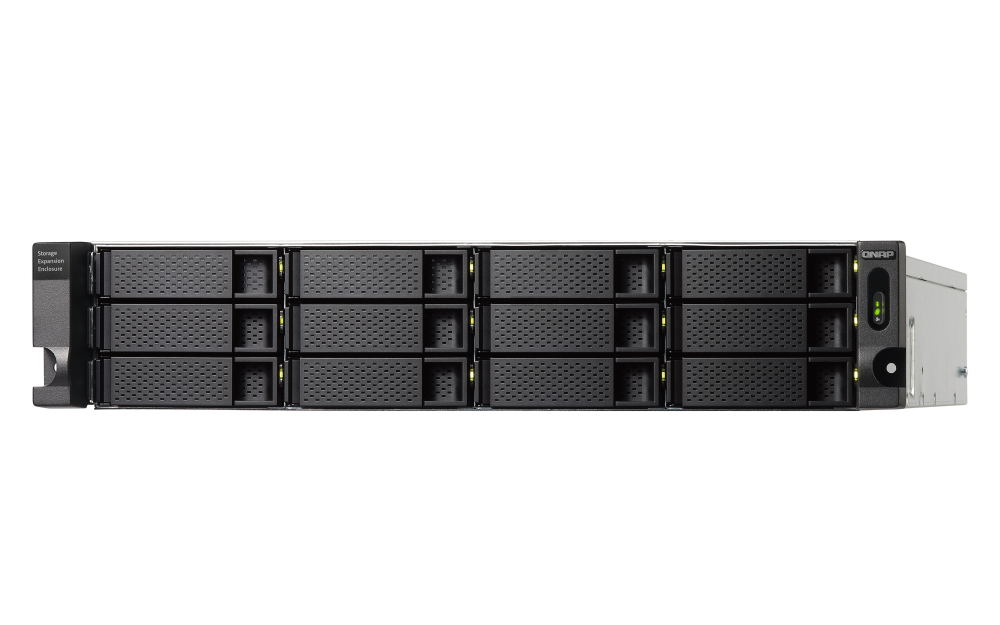 QNAP TL-R1200C-RP 12xSSD/HDD 2U rackbe szerelhető JBOD bővítőegység