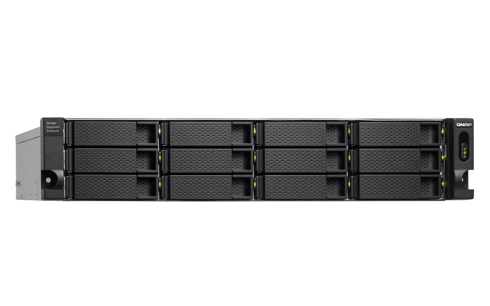 QNAP TL-R1200C-RP 12xSSD/HDD 2U rackbe szerelhető JBOD bővítőegység
