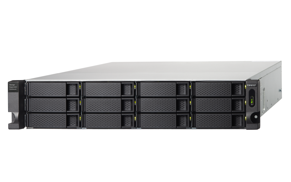 QNAP TL-R1200C-RP 12xSSD/HDD 2U rackbe szerelhető JBOD bővítőegység