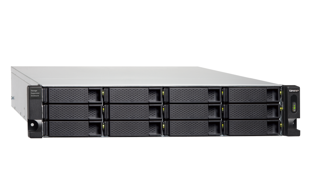 QNAP TL-R1200C-RP 12xSSD/HDD 2U rackbe szerelhető JBOD bővítőegység