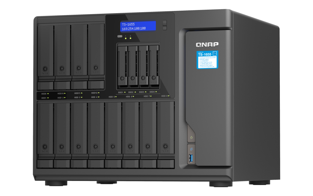 QNAP TS-1655-8G 12xSSD/HDD + 4xSSD NAS