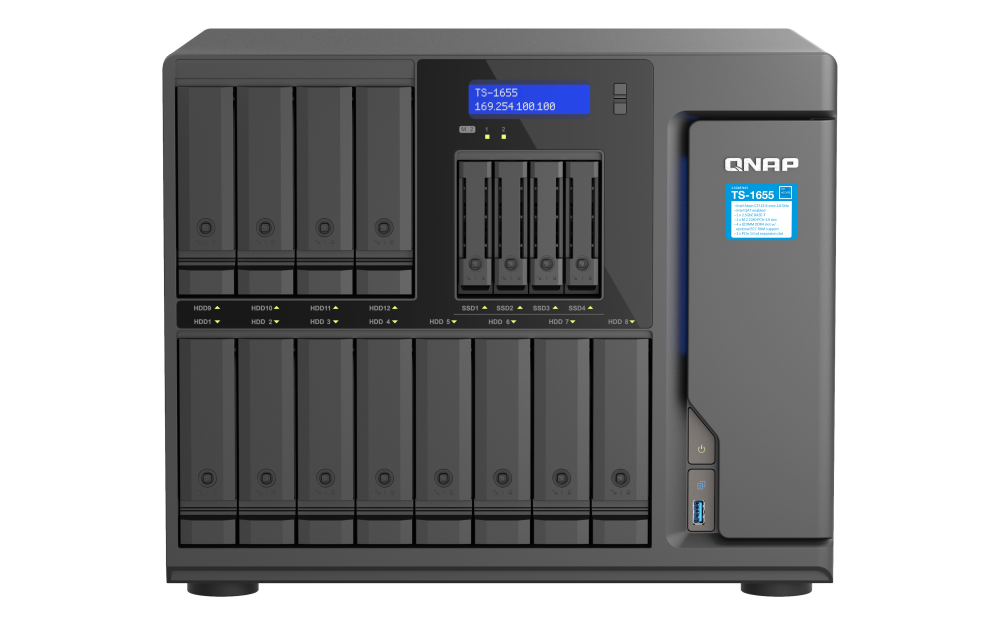 QNAP TS-1655-8G 12xSSD/HDD + 4xSSD NAS