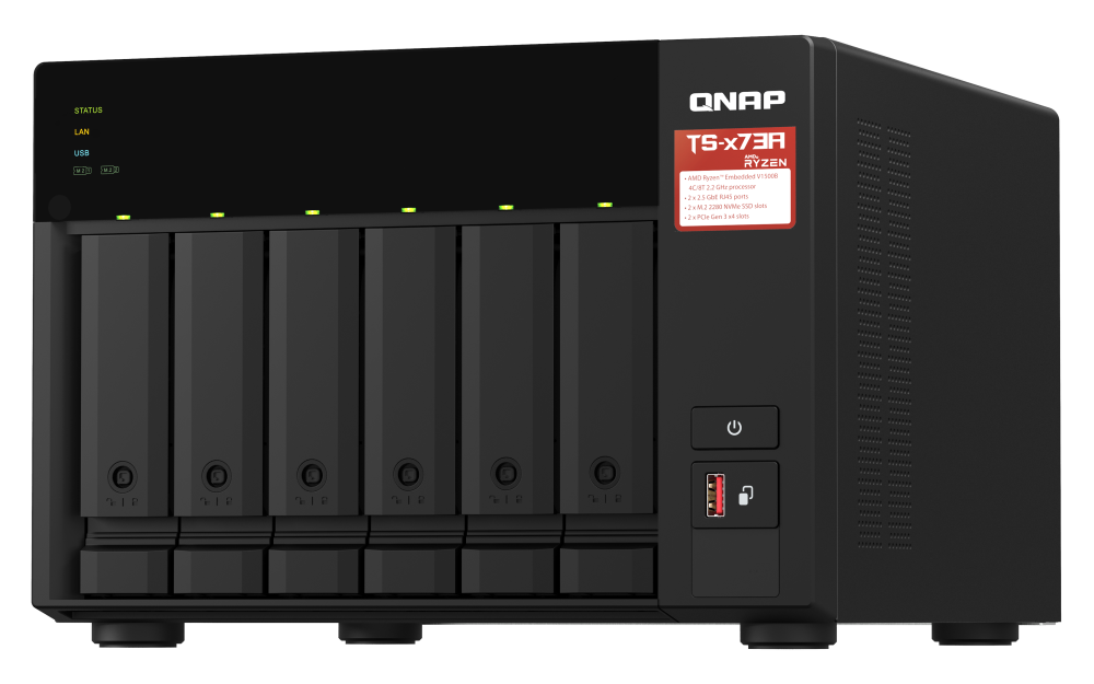 QNAP TS-673A-8G 6xSSD/HDD NAS