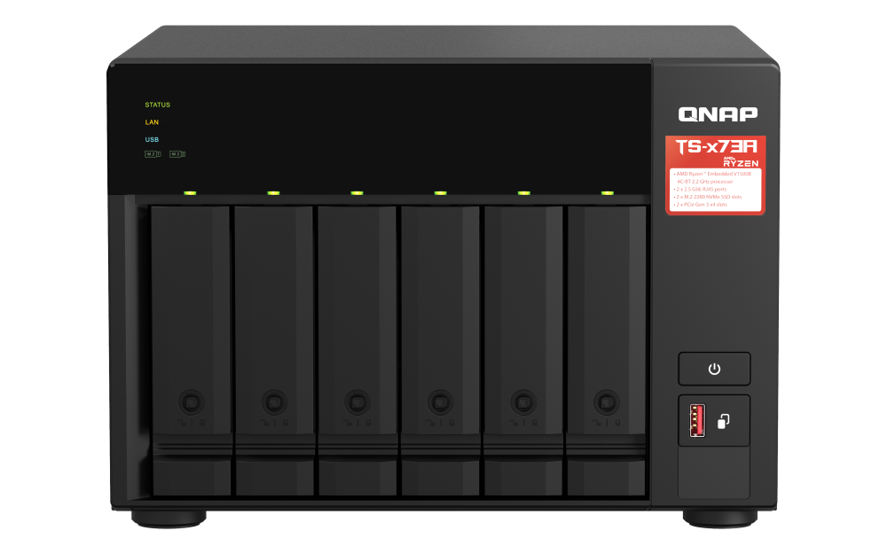 QNAP TS-673A-8G 6xSSD/HDD NAS