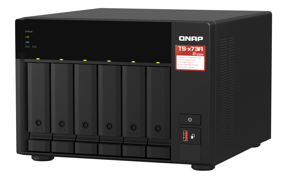 QNAP TS-673A-8G 6xSSD/HDD NAS
