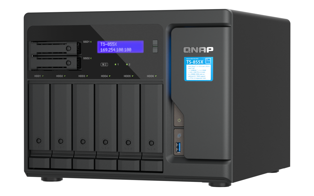 QNAP TS-855X-8G 6xSSD/HDD + 2xSSD NAS