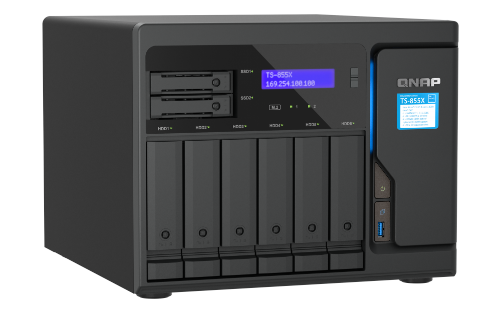 QNAP TS-855X-8G 6xSSD/HDD + 2xSSD NAS