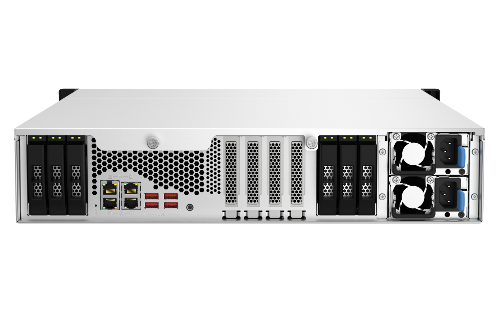 QNAP TS-h1887XU-RP-E2336-32G 18xSSD/HDD 2U rackbe szerelhető hibrid ZFS NAS