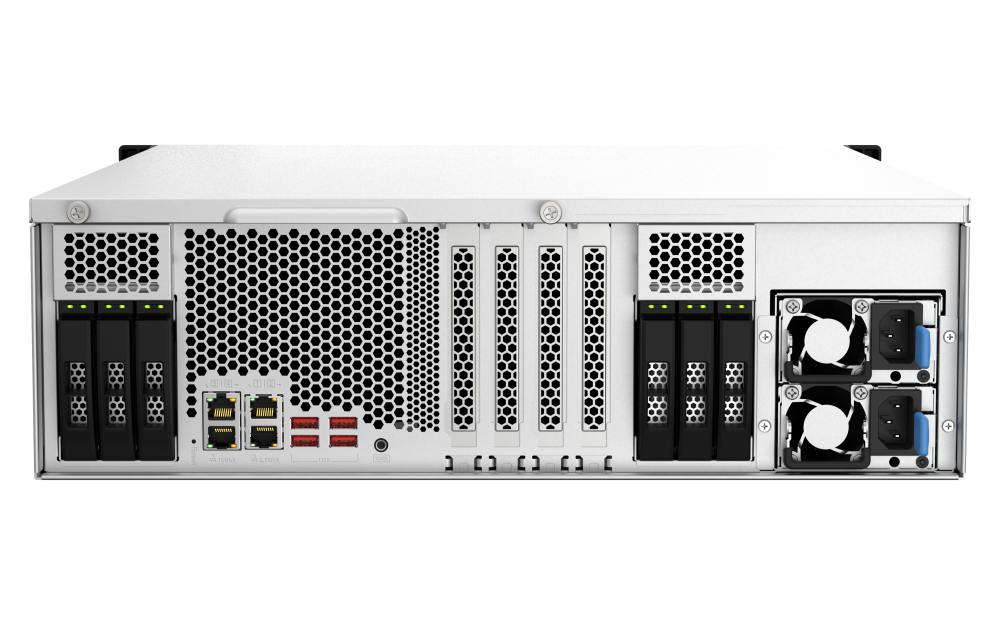 QNAP TS-h2287XU-RP-E2378-64G 22xSSD/HDD 3U rackbe szerelhető hibrid ZFS NAS