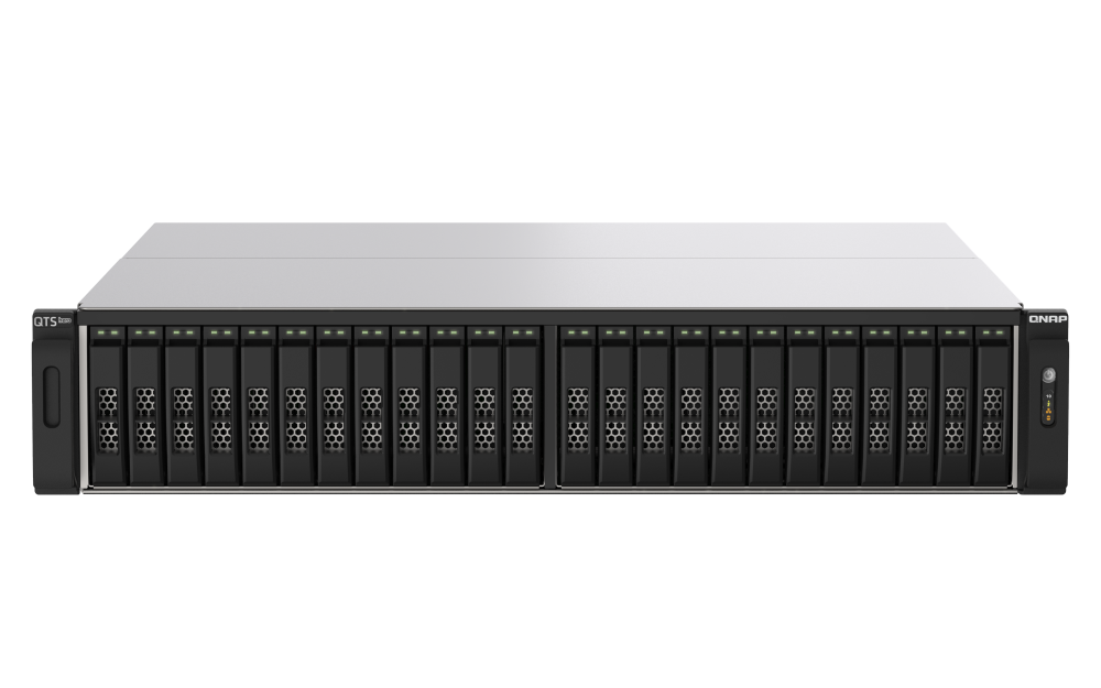 QNAP TS-h2490FU-7302P-128G 24xSSD 2U rackbe szerelhető ZFS NAS