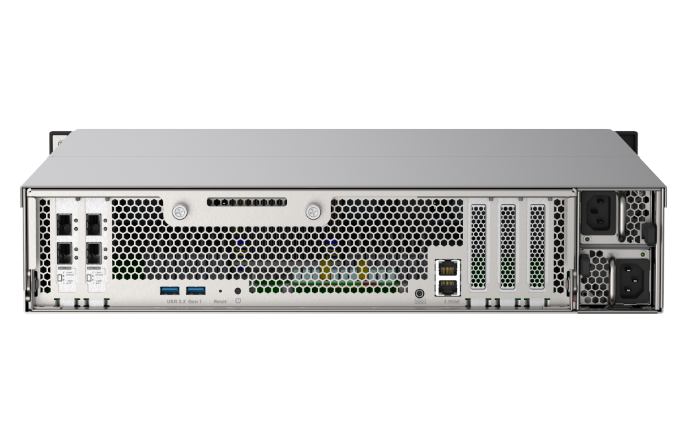 QNAP TS-h2490FU-7302P-128G 24xSSD 2U rackbe szerelhető ZFS NAS