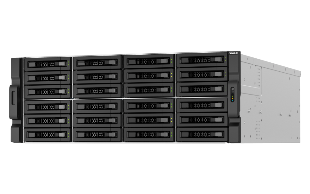 QNAP TS-h3087XU-RP-E2378-64G 30xSSD/HDD 4U rackbe szerelhető hibrid ZFS NAS