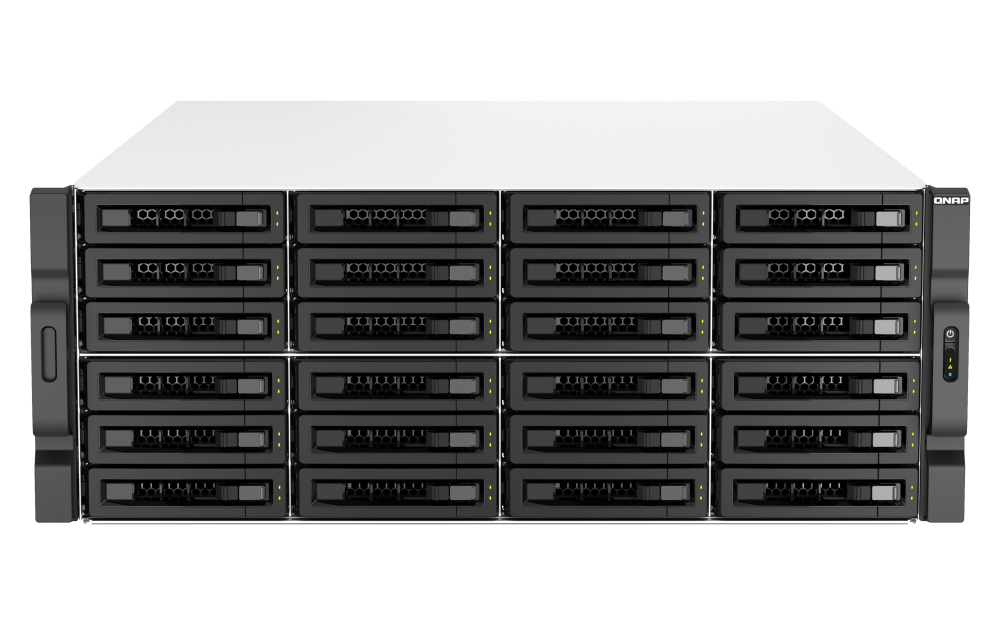 QNAP TS-h3087XU-RP-E2378-64G 30xSSD/HDD 4U rackbe szerelhető hibrid ZFS NAS