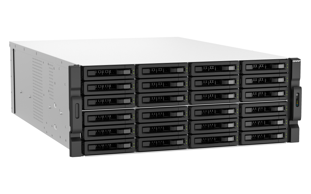 QNAP TS-h3087XU-RP-E2378-64G 30xSSD/HDD 4U rackbe szerelhető hibrid ZFS NAS