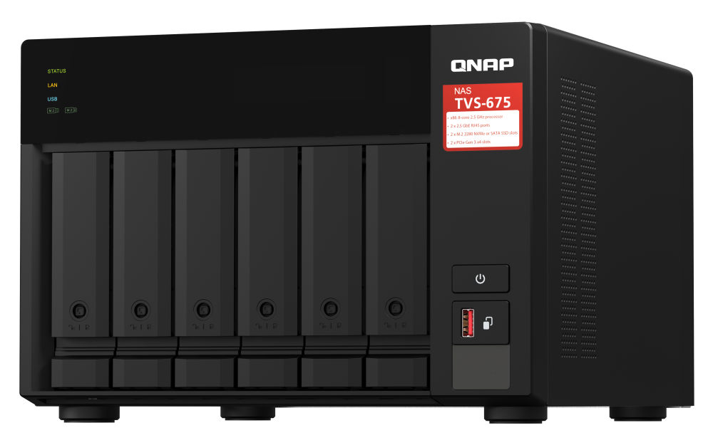 QNAP TVS-675-8G 6xSSD/HDD NAS