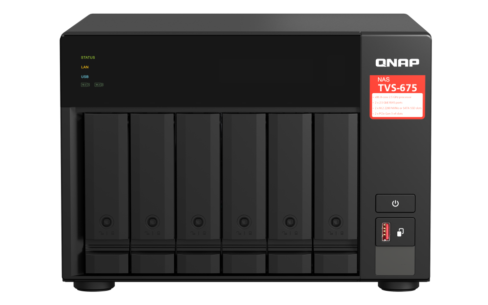QNAP TVS-675-8G 6xSSD/HDD NAS