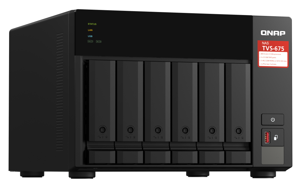 QNAP TVS-675-8G 6xSSD/HDD NAS