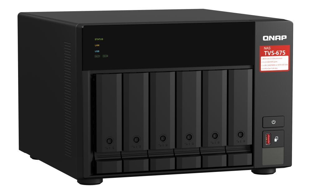 QNAP TVS-675-8G 6xSSD/HDD NAS