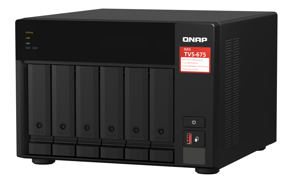 QNAP TVS-675-8G 6xSSD/HDD NAS