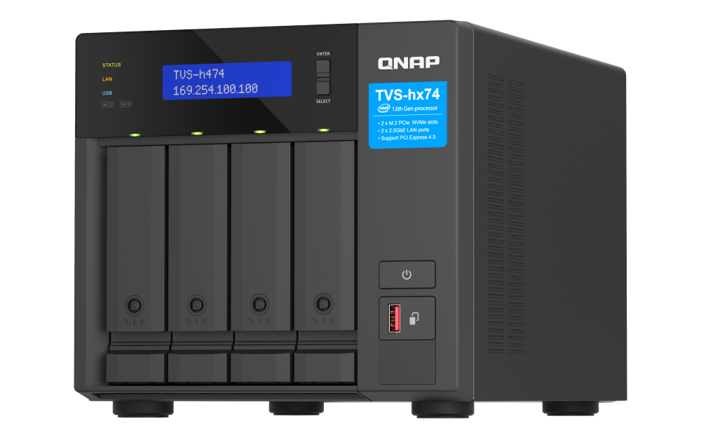 QNAP TVS-H474-PT-8G 4xSSD/HDD NAS