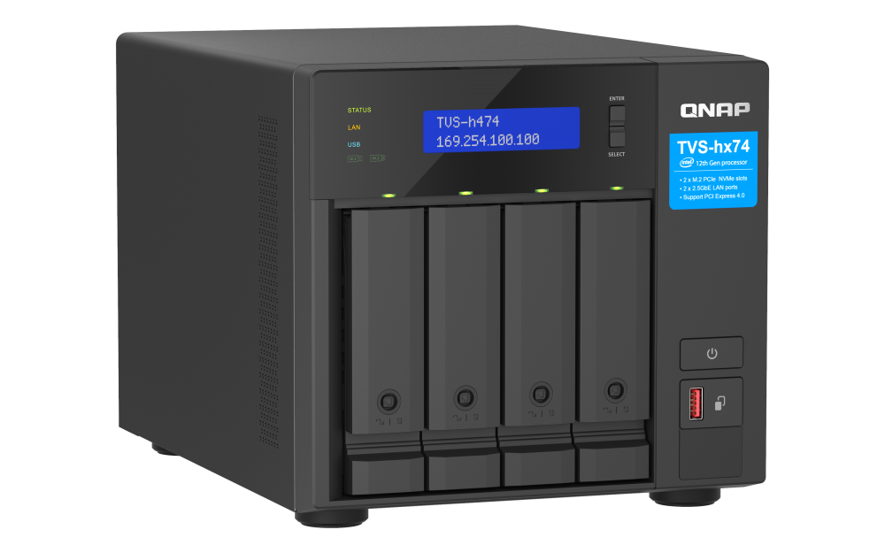 QNAP TVS-H474-PT-8G 4xSSD/HDD NAS