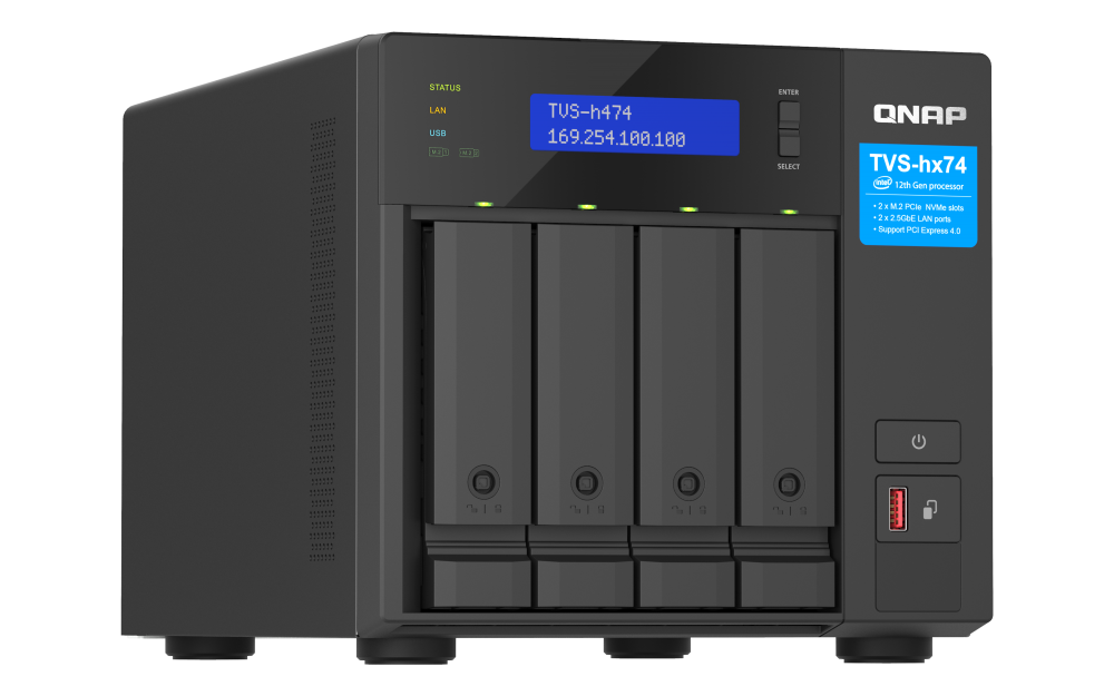 QNAP TVS-H474-PT-8G 4xSSD/HDD NAS