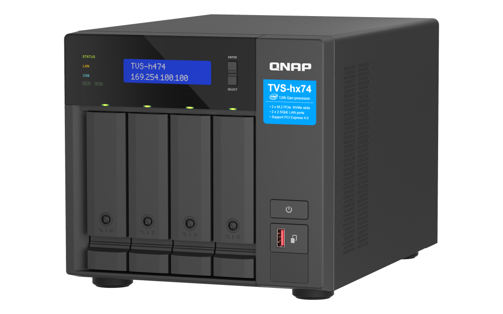 QNAP TVS-H474-PT-8G 4xSSD/HDD NAS