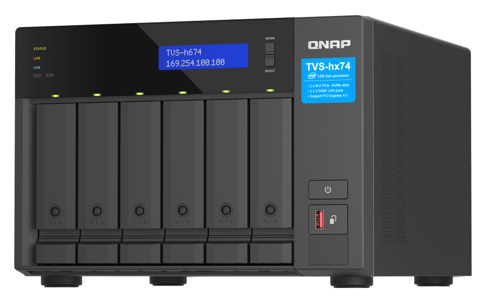 QNAP TVS-H674-I3-16G 6xSSD/HDD NAS